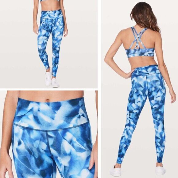 Lululemon Wunder Under Hi-Rise Tight Luxtreme 28" Size 6 Blush Blossom Alpine - Picture 1 of 7